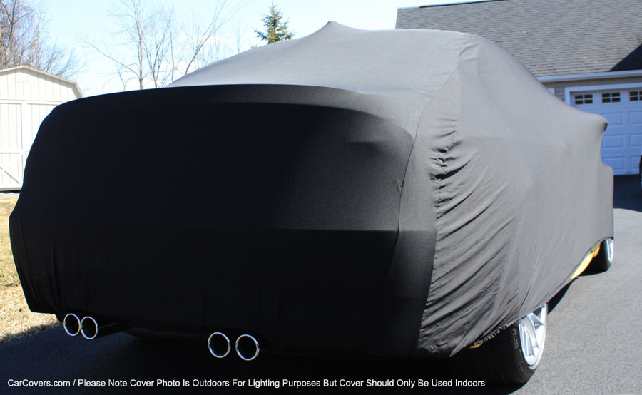 Satin Stretch Shield Black Indoor car Cover
