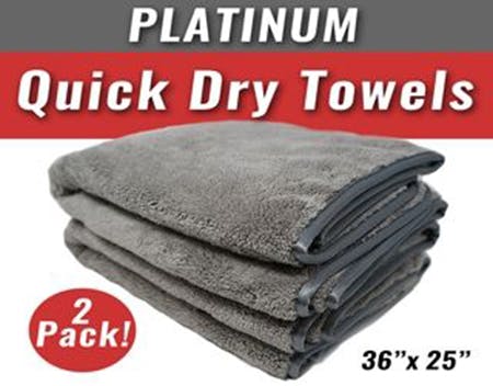 Platinum Quick Dry Towel, 2-Pack, Car Covers