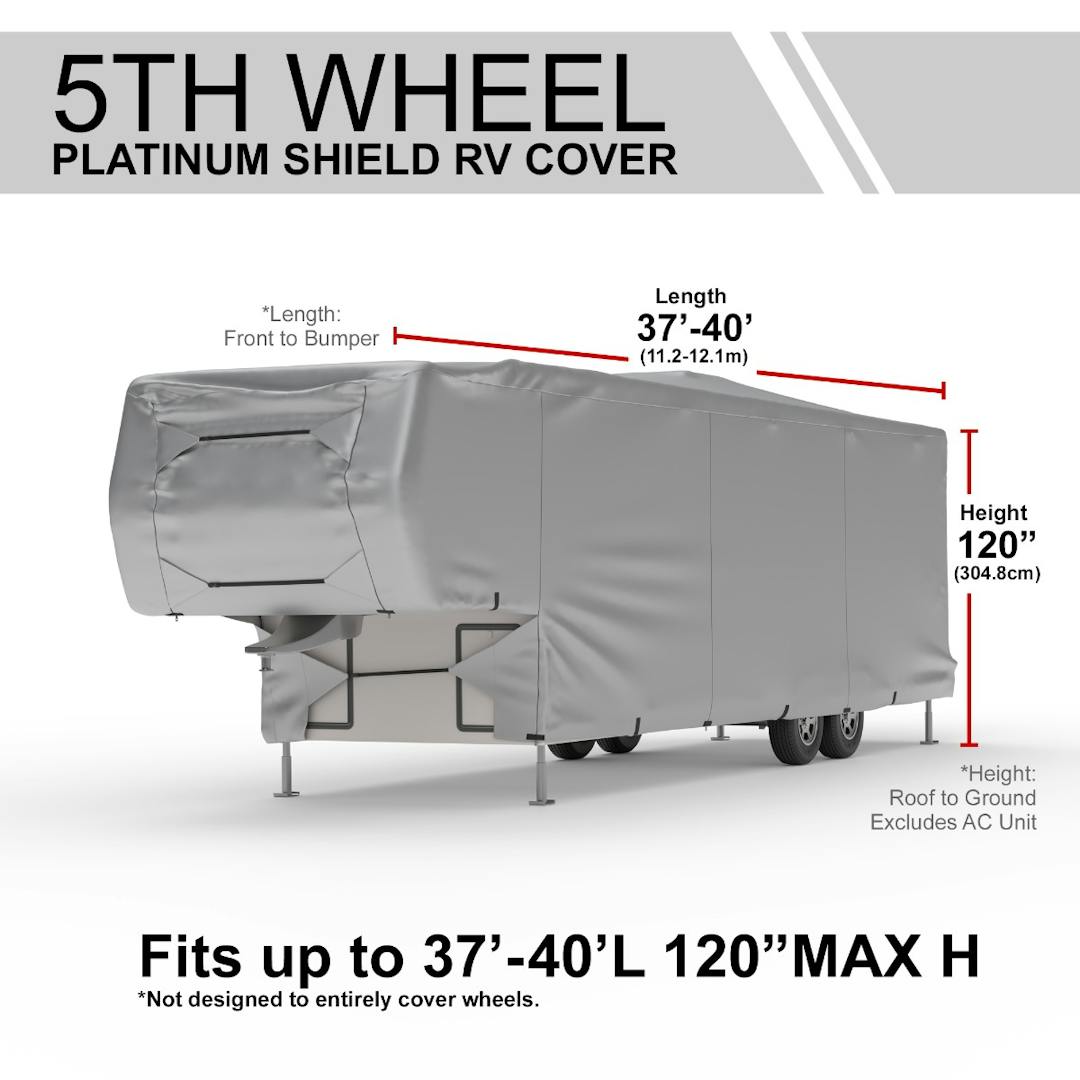 Platinum Shield 5th Wheel Trailer RV Cover (37' to 40' Long)
