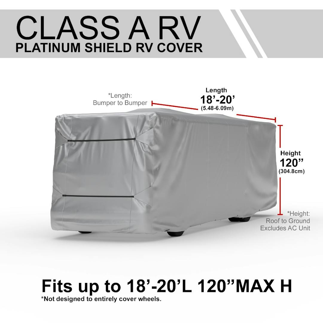 Platinum Shield Class A RV Cover (Fits 18' - 20' Long)