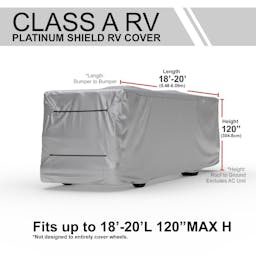 Platinum Shield Class A RV Cover (Fits 18' - 20' Long)