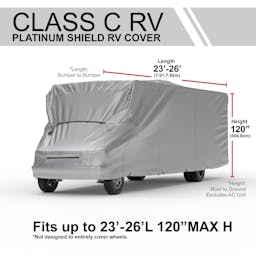 Platinum Shield Class C RV Cover (Fits 23' to 26' Long)