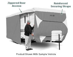Deluxe Shield Travel Trailer RV Cover (Fits 29.5' to 32.5' Long)