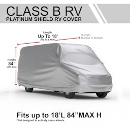 Platinum Shield Class B RV Cover (Fits Up To 18' Long)
