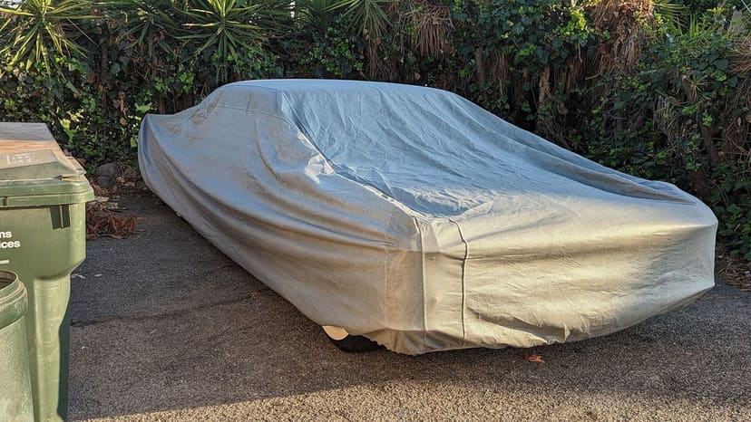 Mario S.'s car under its Weatherproof Max cover