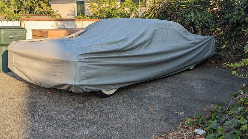 Mario S.'s car under its Weatherproof Max cover