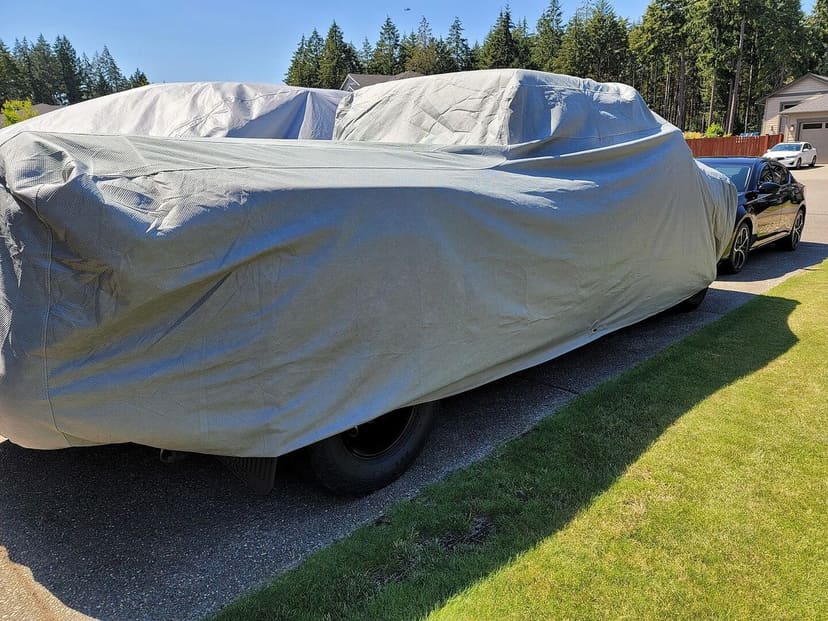 Adrian C.'s truck under its Weatherproof Max cover
