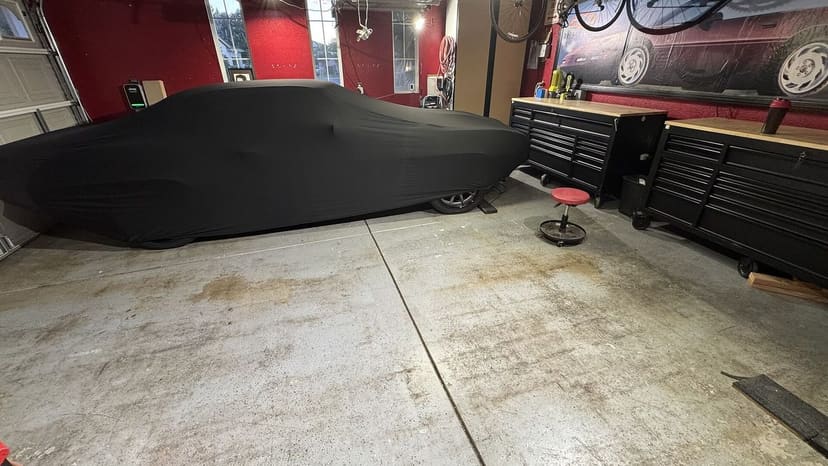Phil D.'s vehicle under its cover, from their review.