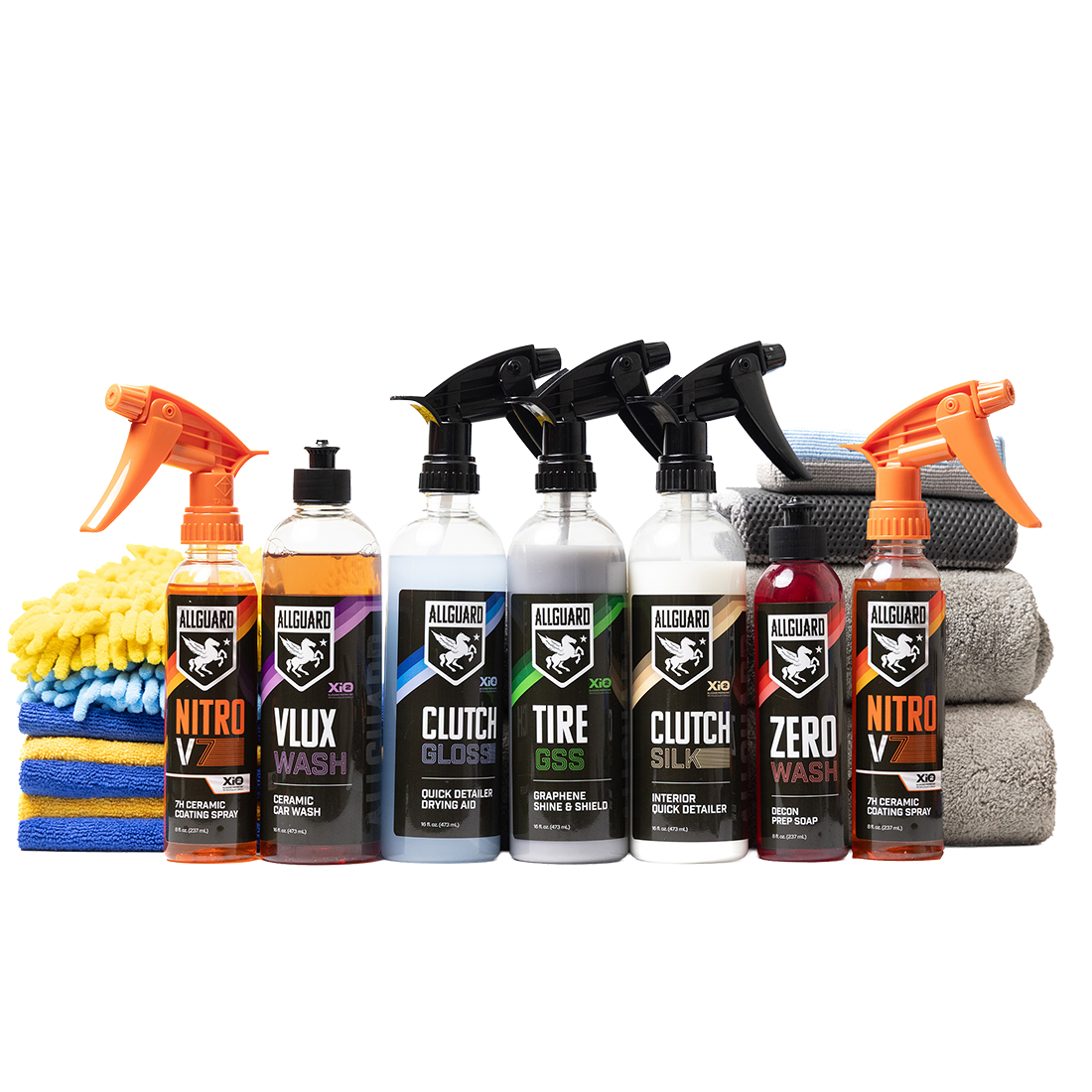 AllGuard 19-Piece Complete Interior & Exterior Detailing Kit with XiO2™ Ceramic Coating, product photo