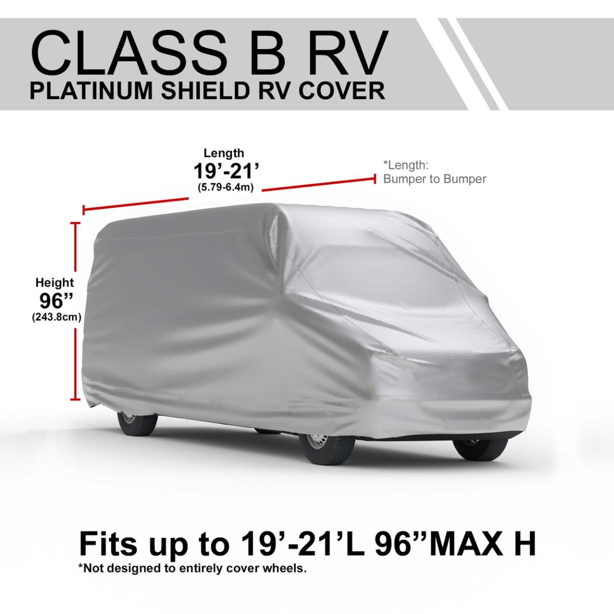 Platinum Shield Class B RV Cover Extra Tall (Fits 19' to 21' Long