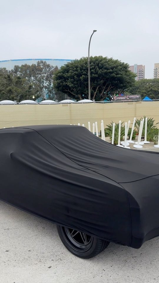 Black indoor Satin cover fully on Manuel's Chevelle